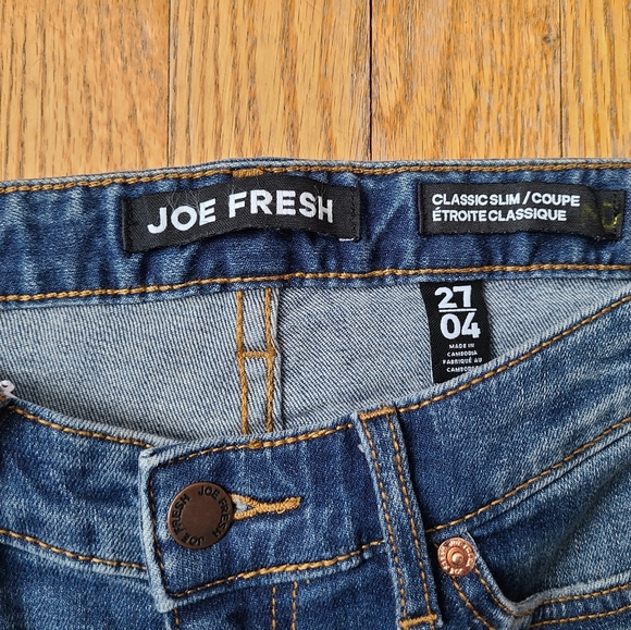 🌟NWT Joe Fresh Classic Slim Jeans Size 27 (4) - Picture 3 of 6